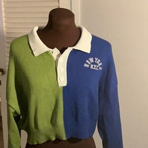 Forever 21 New York Graphic Rugby Sweater